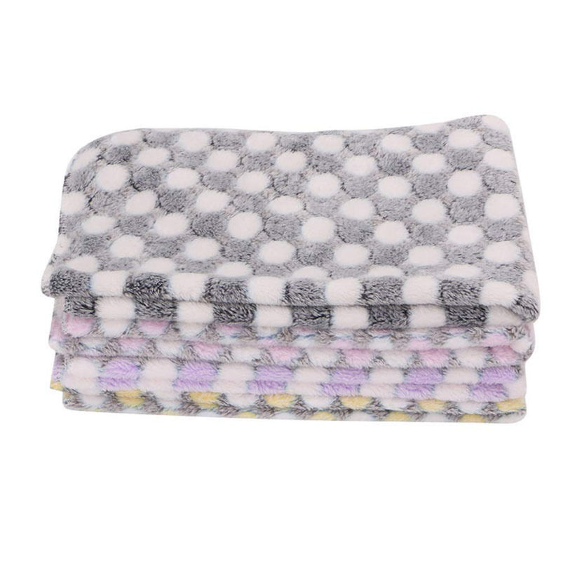 maxgoods 4 Pieces Pet Dog Blanket, Cotton Blend Material Soft Warm, Pet Cat Supplies, Cute Sleep Mat Pad Bed Cover for Dogs, Cats, Kitten, Puppy and Other Small Animals - PawsPlanet Australia