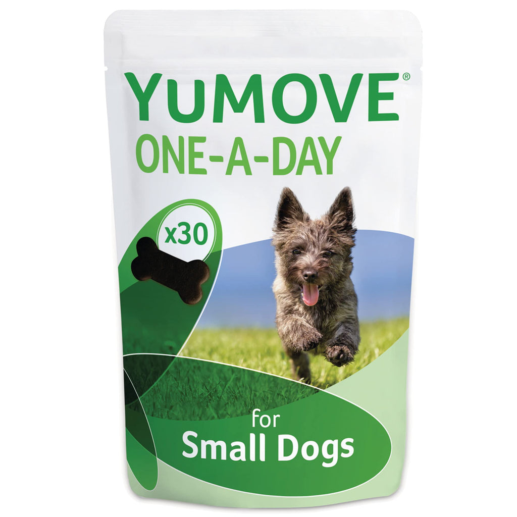 Lintbells | YuMOVE ONE-A-DAY Small Chewies For Dogs | Hip and Joint Supplement for Stiff Dogs | 30 Chews - 1 Month supply Small Dog - PawsPlanet Australia