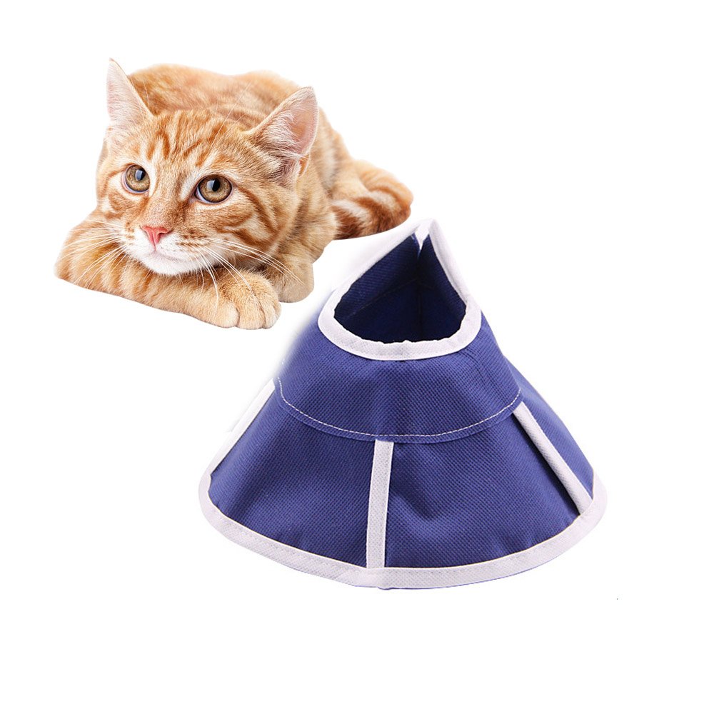 ASOCEA Cats Dogs Soft Recovery Collar Adjustable Pet Cone Collar for Surgery Suitable for Cats Dogs Anti-Biting Lick Wound Healing Grooming (Neck Circumference: 4.3inches/11cm) - PawsPlanet Australia