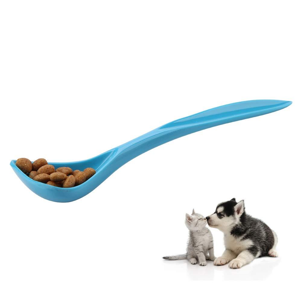 Pet Long Handle Spoon Plastic Special Curved Dog Cat Can Tin Spoon Food Mixing Spoon - PawsPlanet Australia