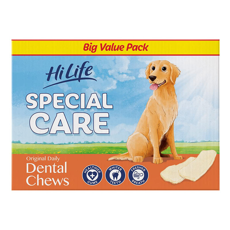 HiLife Special Care Daily Dental Dog Chews Original, 1kg Bulk Box Original (1 kg Bulk Box) 1 kg (Pack of 1) - PawsPlanet Australia