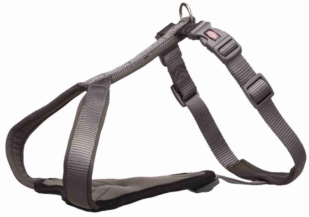 TRIXIE Premium Dog Harness-Y Graphite L-XL: 80-95cm/25mm - PawsPlanet Australia