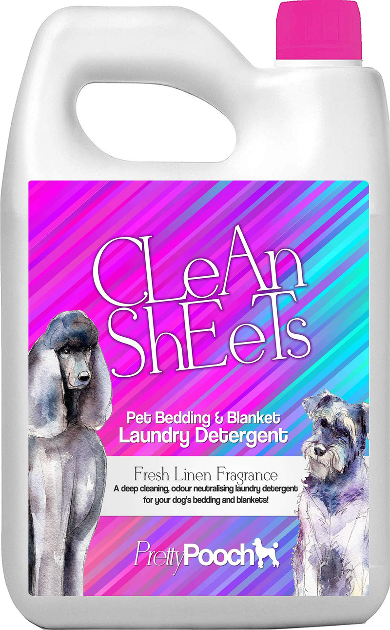 Pretty Pooch Dog Bedding Cleaner Laundry Detergent - 5 Litres - Fresh Linen Fragrance - Deeply Cleans & Deodorises Pet Bedding & Blankets - PawsPlanet Australia