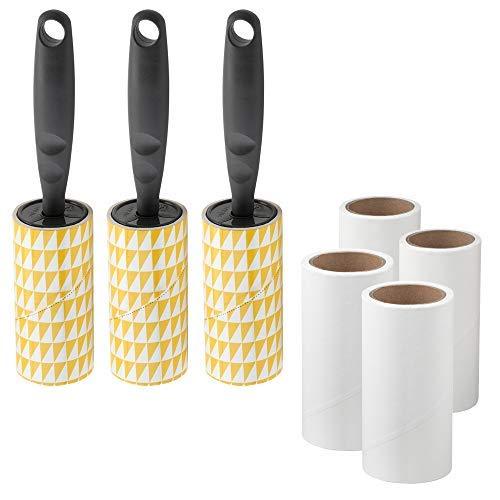 IKEA BASTIS Set of 3 x Grey Lint Rollers with 4 x Refill Rolls - PawsPlanet Australia