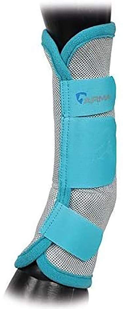 Shires Arma Fly Turnout Socks - Teal Cob - PawsPlanet Australia