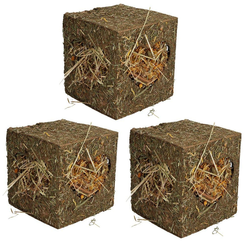 Rosewood Three Small Animals Guinea Pigs Rabbits Boredom Breaker Medium Hay Cubes - PawsPlanet Australia