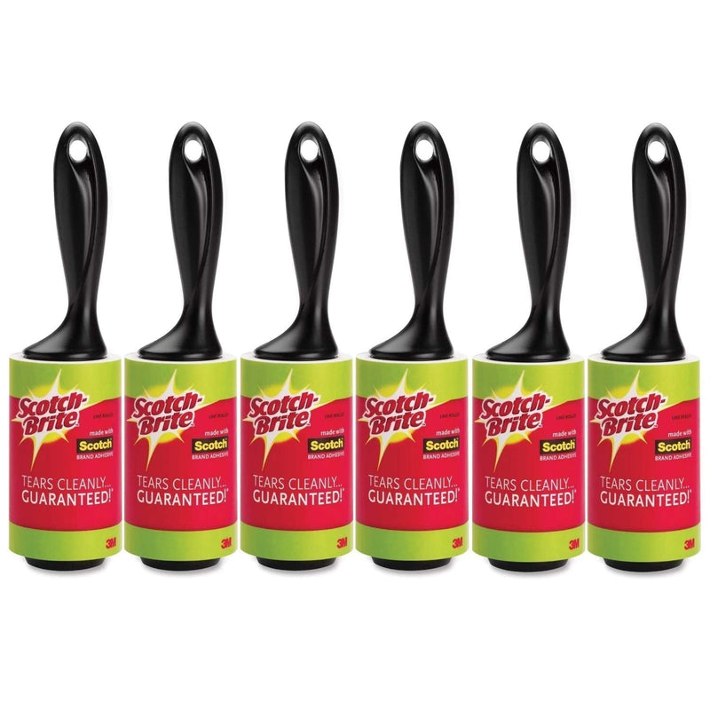 Scotch Brite 3M Lint Roller, Remove Lint, Dog Hairs etc. - 56 Sheets Each (Pack of 6) - PawsPlanet Australia