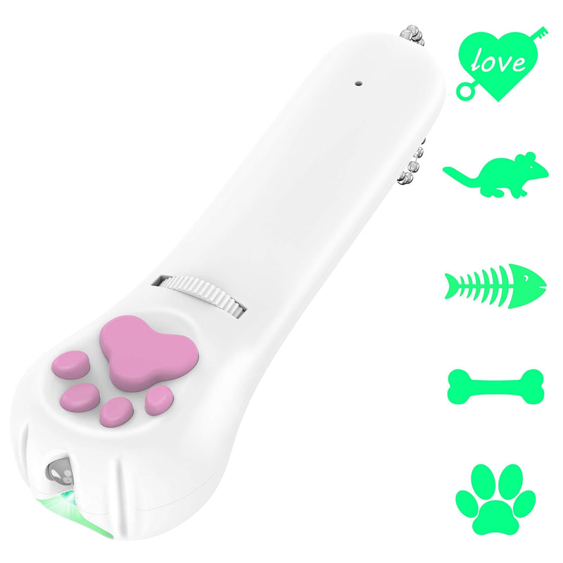 FYNIGO Interactive Cat Toy,Cat Toys for Indoor Cats Interactive,Rechargeable Cat Teaser Wand Toy with 5 Patterns,Latest Safety Pet Toys - PawsPlanet Australia