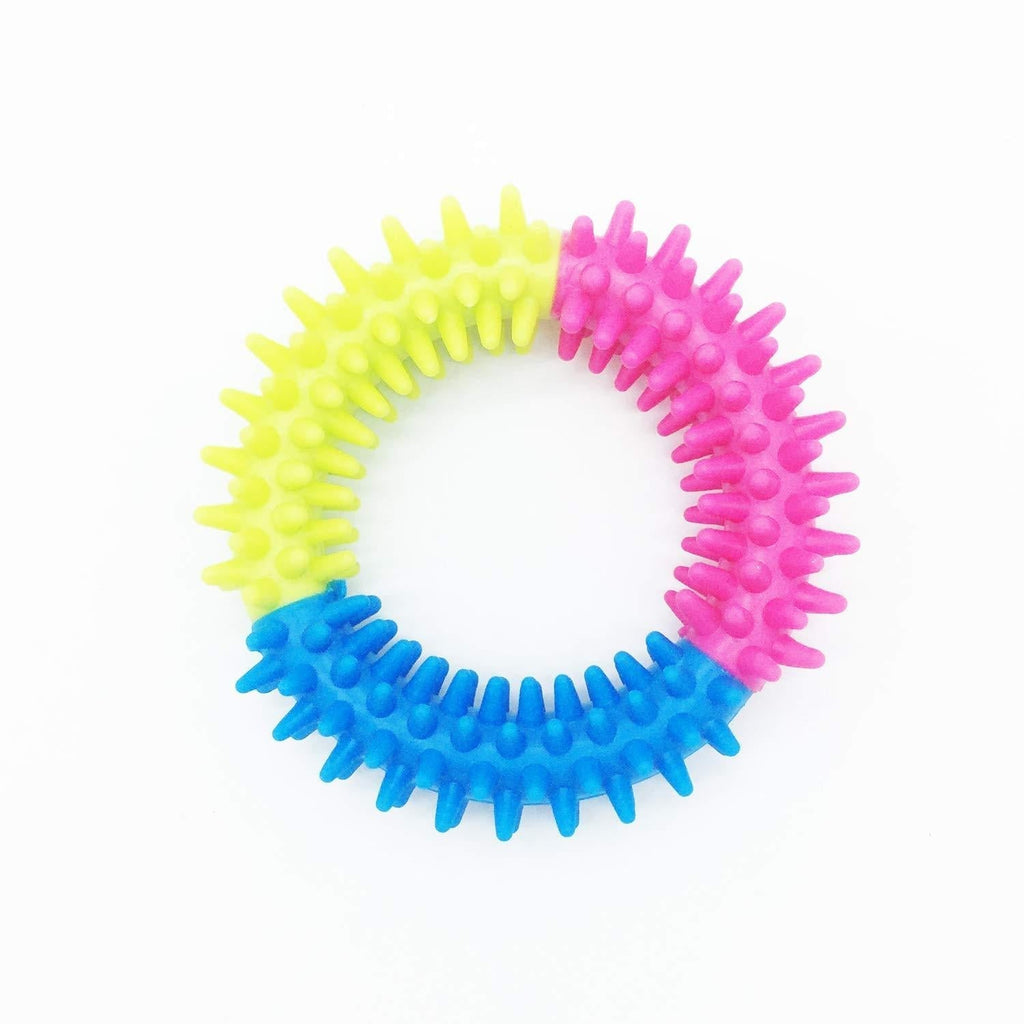 prettop Dog Chew Toys Durable Teeth Cleaning Rings Dental for Puppy Small Dog. - PawsPlanet Australia