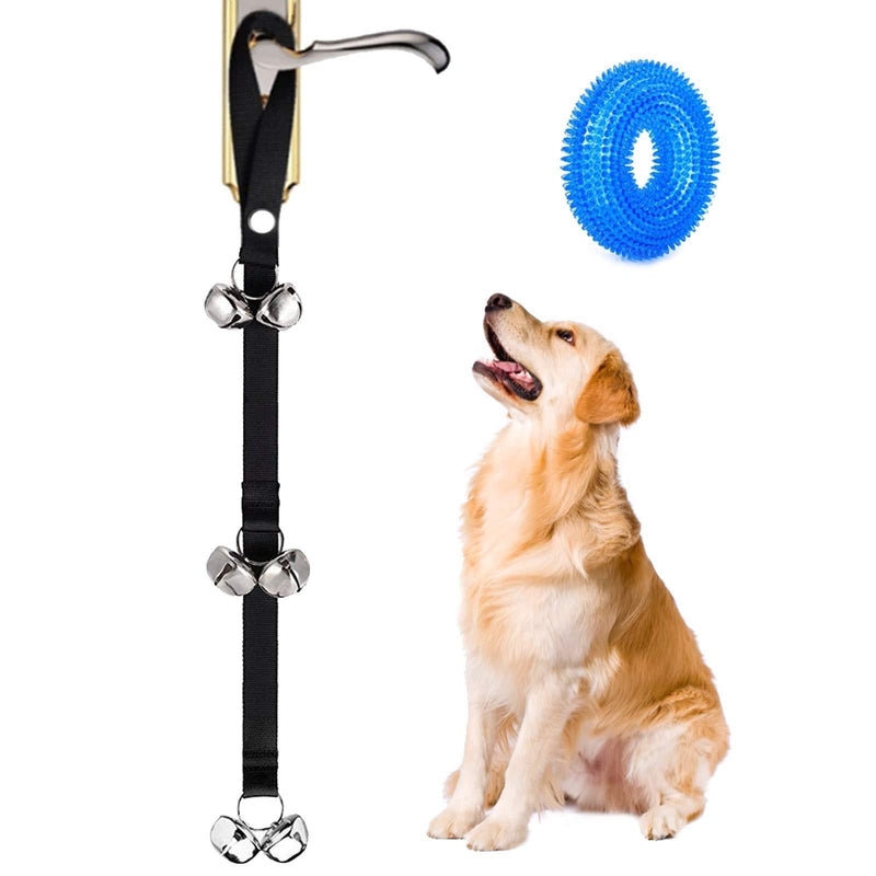 EQLEF Dog Bells Toilet Training Doorbell, Length Adjustable Dog Training Bell Dog Activity Bell for House Training - PawsPlanet Australia