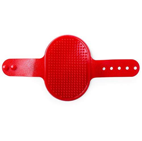 eBuyGB Rubber Pet Grooming Hair Fur Detangling Brush Comb Pad (Red) Red - PawsPlanet Australia