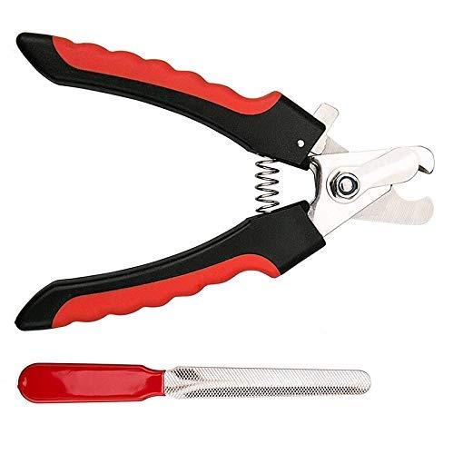 HEQUN Professional Pet Nail Clippers.-Grade Cat Nail Clippers with Angled Tip - Suitable for Cats and Small Animals (red) red - PawsPlanet Australia