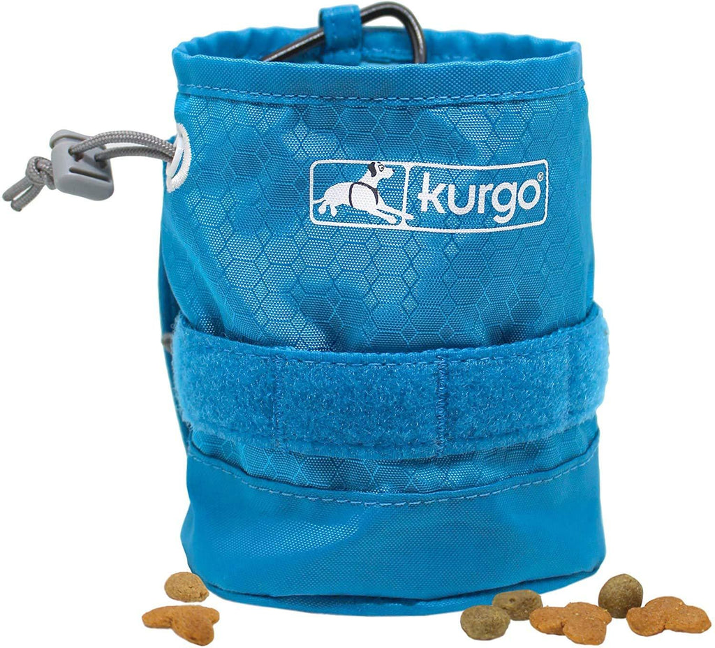 Kurgo RSG YORM Treat Bag, Dog Harness Add-on, MOLLE Compatible, Coastal Blue - PawsPlanet Australia