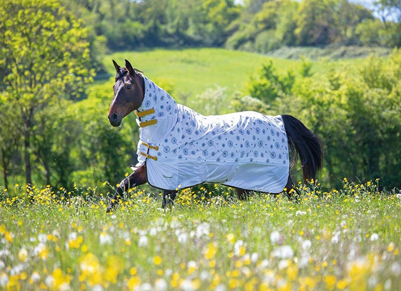 Shires Tempest Original Fly Combo Horse Rug - Dandelion: 7ft3 - PawsPlanet Australia