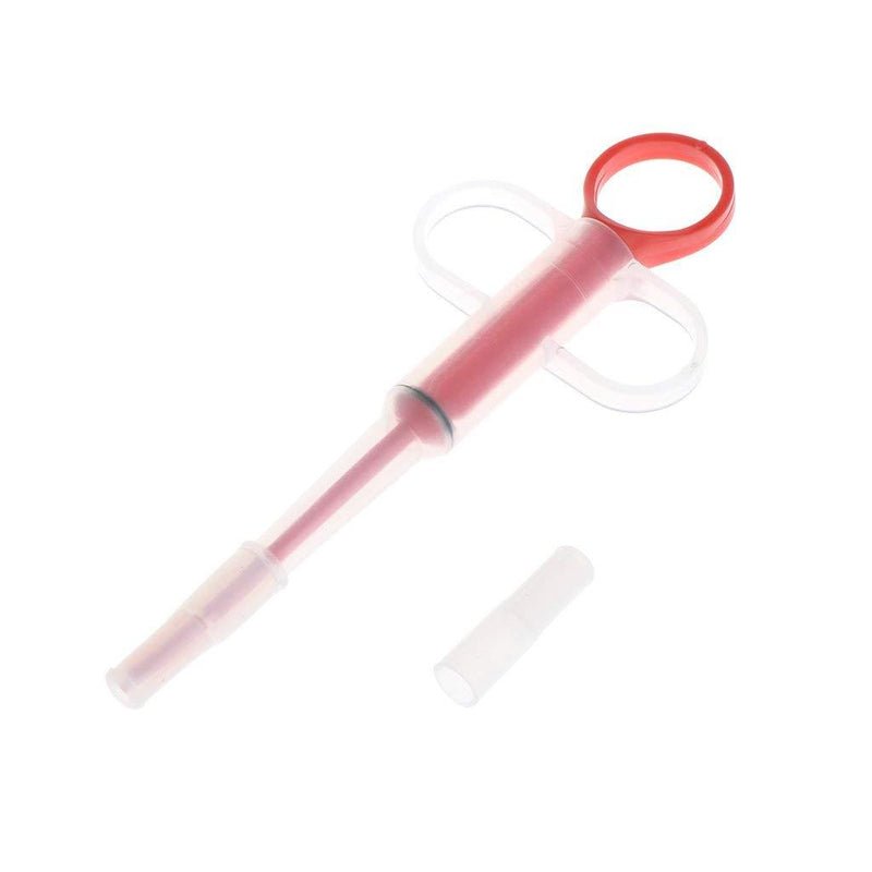 Yuan L Yan No.1 Best-Bag Plastic Pet Medicine Feeder Tablet Syringe Reusable Liquid Dispensing Injector for Dogs Cats Baby Animals Feed- Red - PawsPlanet Australia