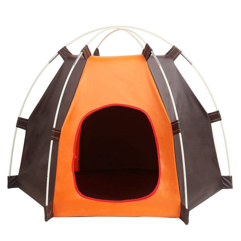 OUGE Portable Folding Dog Tent Cat House Bed, Outdoor Waterproof Animals Shelter Wigwam, Summer Beach Sunscreen Rabbit,Travel Camping pet Cage in Car, Door Entrance size 20 * 24 cm - PawsPlanet Australia