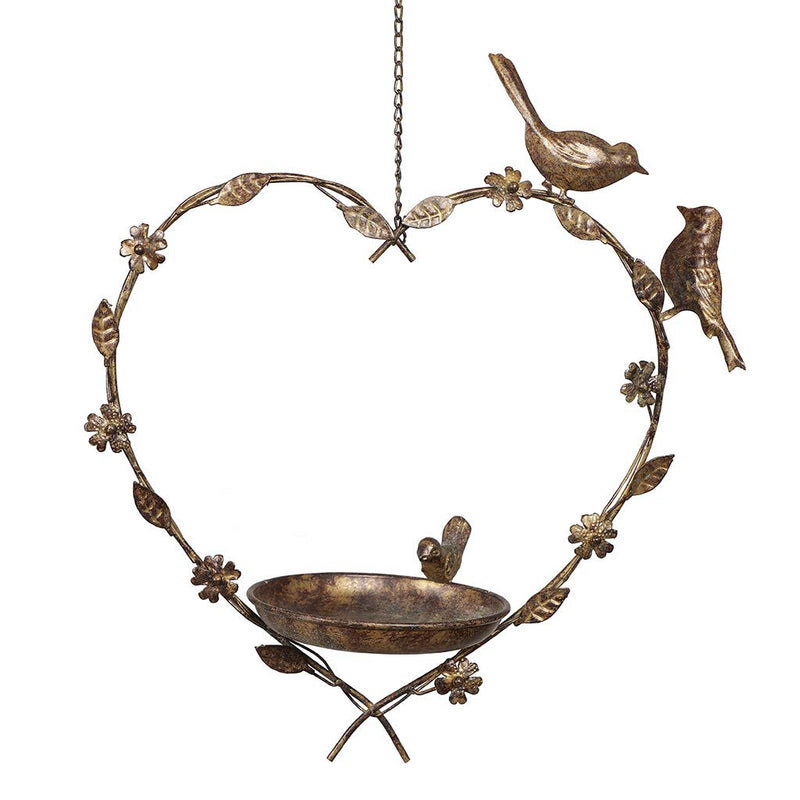 Dibor Bird Feeder Dish Hanging Heart Mother's Day Spring Gardening Gift - PawsPlanet Australia