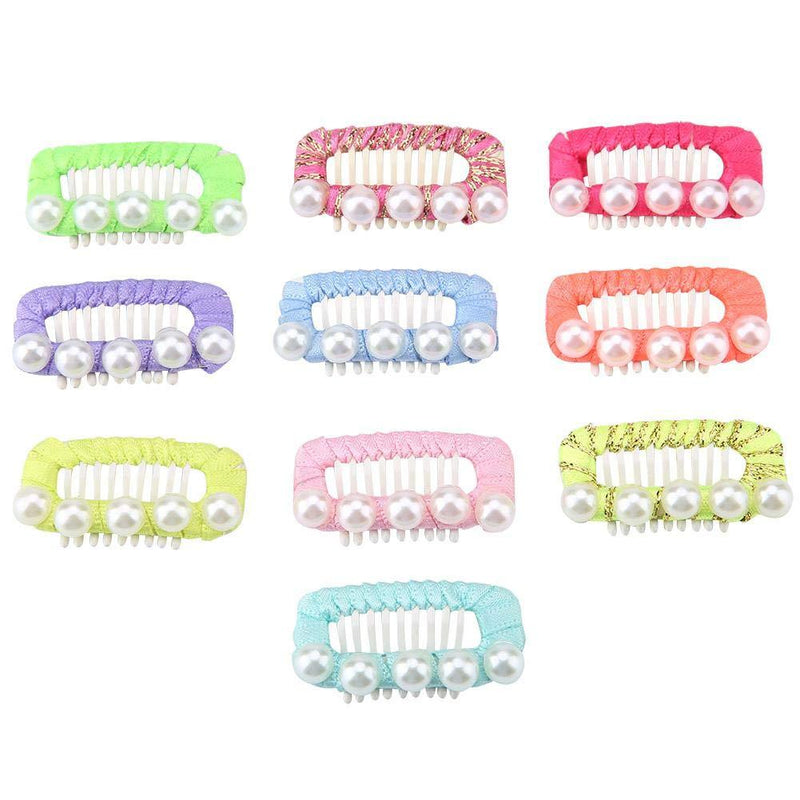 Pssopp Pet Hair Clips, 10Pcs Shiny Faux Pearl Pet Hair Bows Cute Puppy Dog Cat Hairpin Pet Headwear Headdress Hair Accessories Pet Grooming Products - PawsPlanet Australia