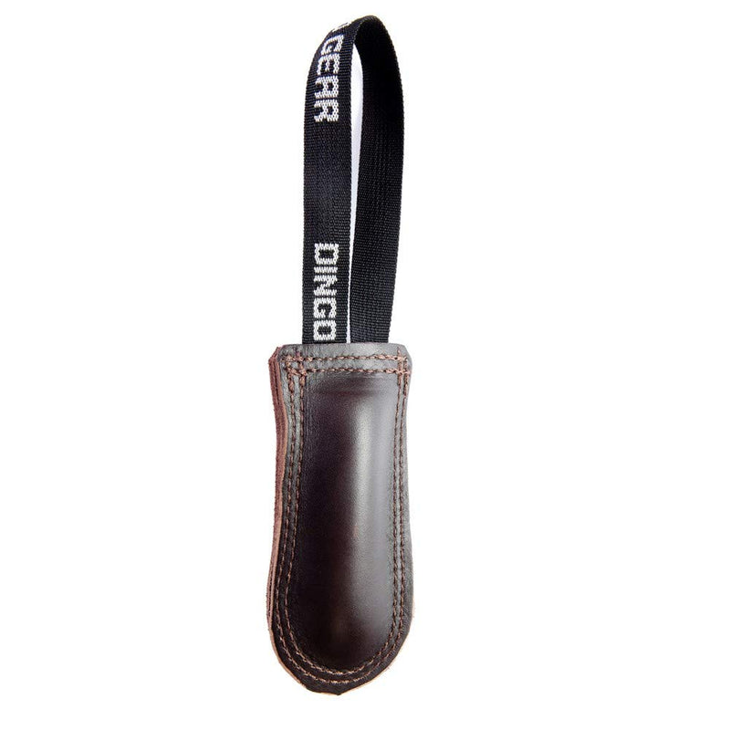 Dingo Gear Dog Bite Tug Handmade of Brown Grain Leather Strong For Training K9 Ipo Agility and Just Fun S00224, Chocolate - PawsPlanet Australia