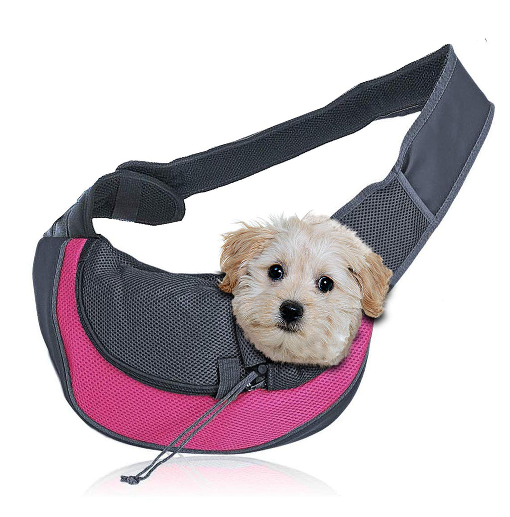 Zone Tech Pet Sling Bag Carrier - Premium Quality Adjustable Breathable Safe Stylish Travelling Pet Hands-Free Sling Bag Perfect for Small Dogs and Cats - PawsPlanet Australia