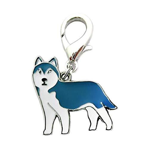 axuanyasi Dog ID Tag Dog Keychain,Cute pet Metal Keychain Keyring Dog ID Tags (Alaskan Malamute) 银色 Alaskan Malamute - PawsPlanet Australia