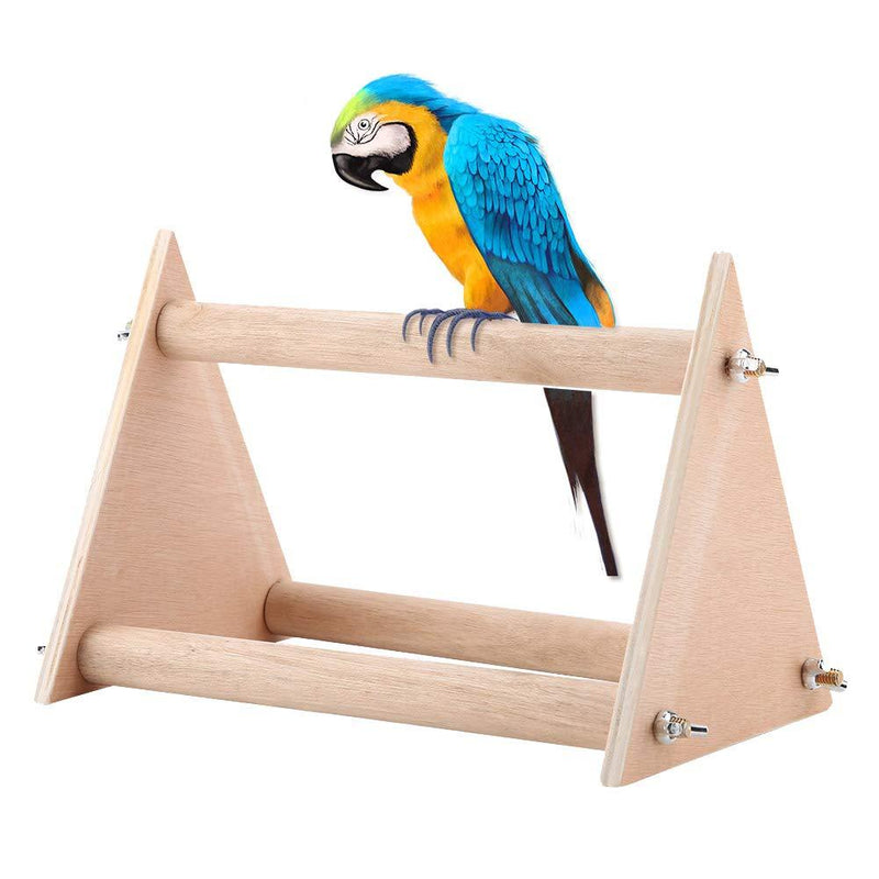 HEEPDD Parrot Stand Perch, Pet Bird Standing Playground Funny Wooden Activity Training Toy for Budgies Parakeet Cockatiel Cockatoo Lovebird - PawsPlanet Australia