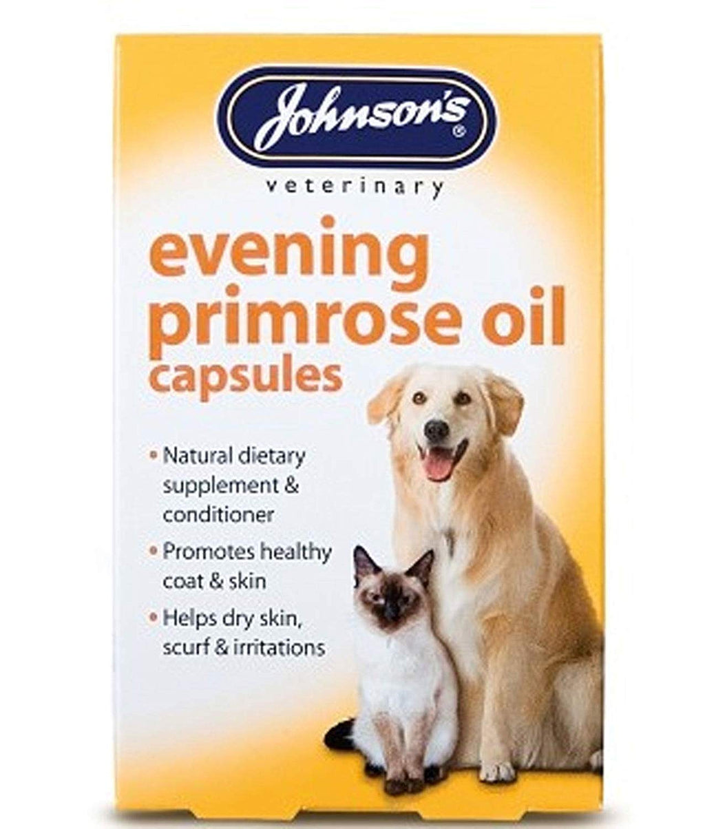 SIPW Johnson's Evening Primrose Oil Capsules Dogs & Cats Healthy Dietary Supplement (Evening Primrose) - PawsPlanet Australia
