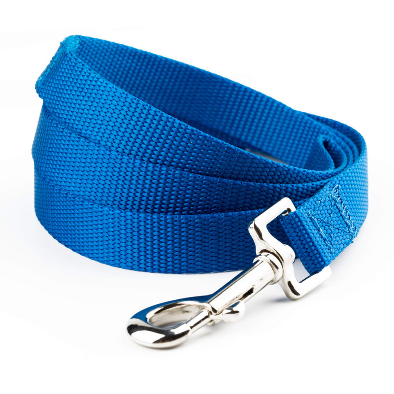 YUDOTE Nylon Dog Leads,Easy to Clean,Soft Lightweight Leash for Daily Walk with Puppies and Small Breeds, 1.5cm Wide 120cm Long, Blue 120x1.5 cm (Pack of 1) - PawsPlanet Australia