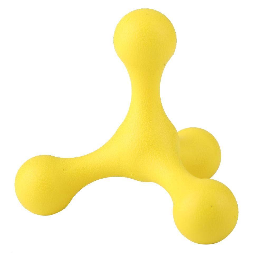 Dogs Chew Toys Pet Dogs Rubber Toy Chew Toys Tug Of War Ball Toys Durable Puppy Teething Toys Small Dog Teeth Cleaning Toys(Yellow) Yellow - PawsPlanet Australia