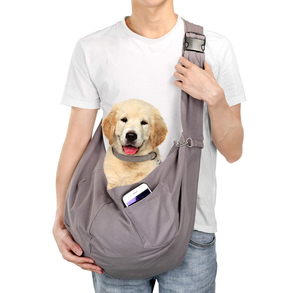 AGPTEK Pet Sling Carrier, Ownpets Pet Sling Carrier Bag Fit Medium Size Cats&Dogs Maximum Load 15 kg, Comfortable, Adjustable, Perfect for Daily Walk, Outdoor Activity and Weekend Adventure - PawsPlanet Australia