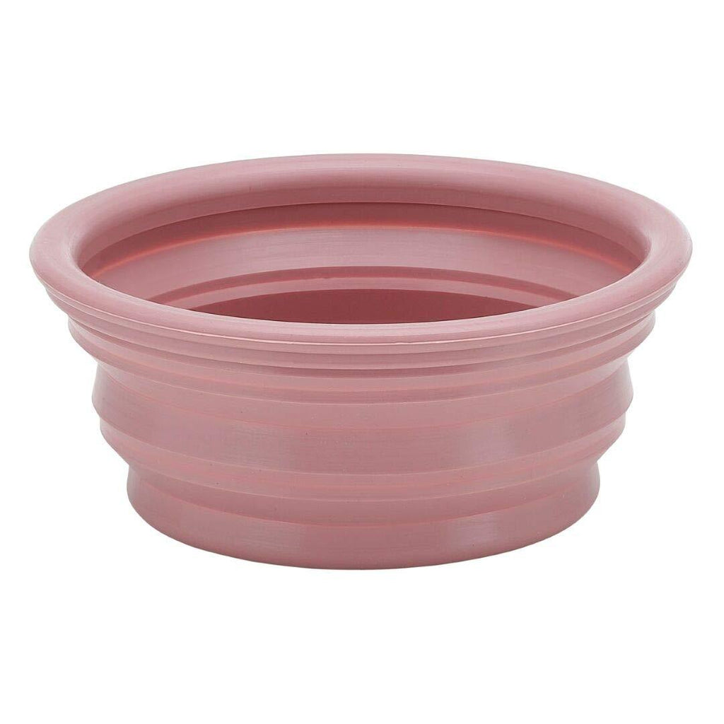 [Australia] - HEVEA Bowl on The go for Dogs, Foldable, Collapsible Water Bowl for Dogs. Made from Non-Toxic, Plastic-Free, BPA-Free and PVC-Free Natural Rubber. Old Rose Holds 10oz. 