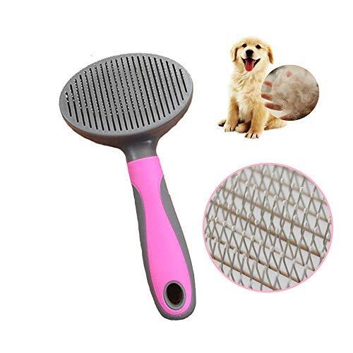 Pet comb,Dog Brush Cat Comb,Hair pet self cleaning comb,Pet massage comb,Pet Deshedding Grooming Tools Trimmer Gentle Massage Comb Brush with Quick Hair Clean Button for Small Medium Large Dogs/Cats - PawsPlanet Australia