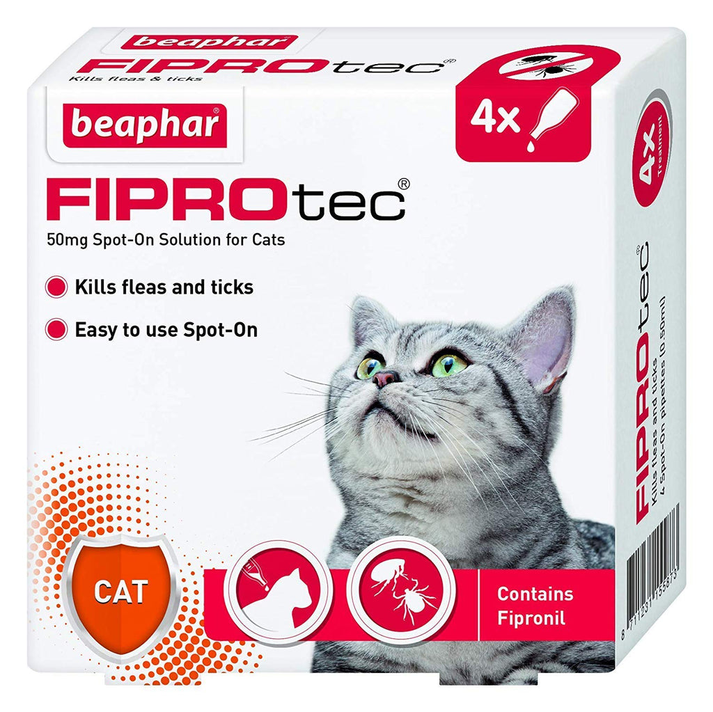 2 x Fiprotec Spot-On Cat, 4 Pipette - PawsPlanet Australia