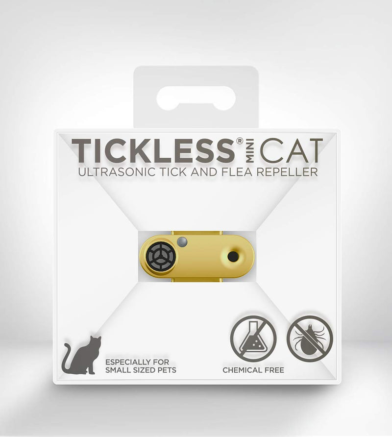 Tickless Mini Cat – Ultrasonic, Natural, Chemical-Free tick and flea Repeller – Gold - PawsPlanet Australia