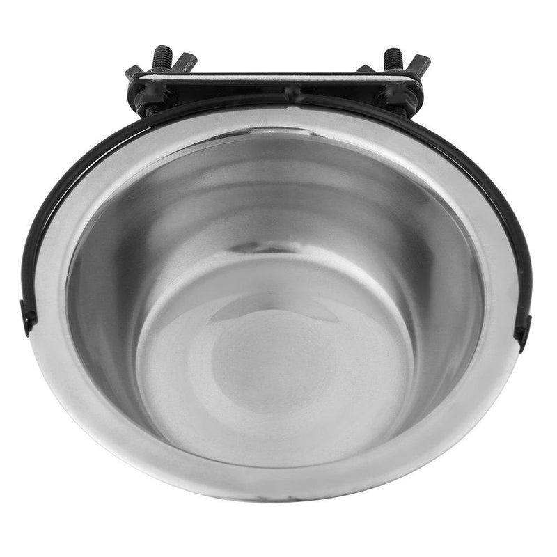 Dog Bowls, Stainless Steel Hanging Pet Bowl Food Water Feeder for Medium Small Pet Dogs Puppy Cat (L) L - PawsPlanet Australia