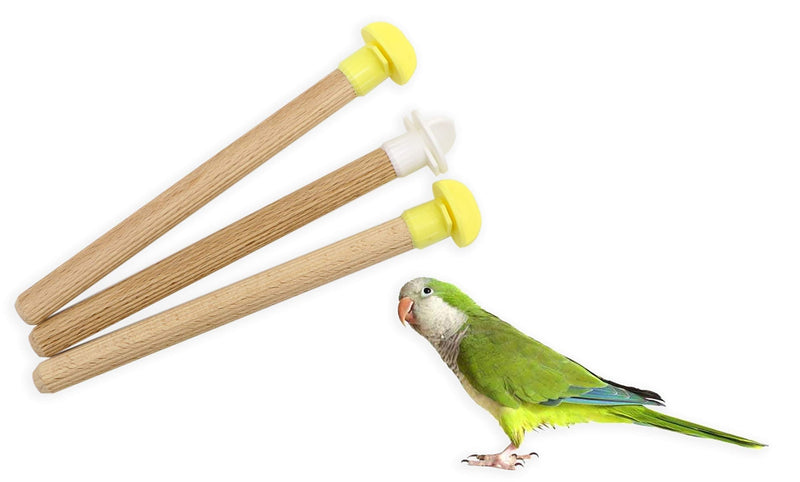 Aimé Wooden Perches for Birds, 0.02901 kg, 3-Count - PawsPlanet Australia