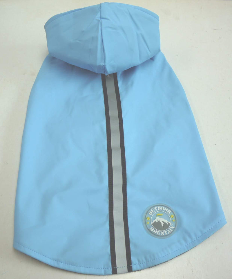 Pistachio Pet - Stylish Dog Rain Coat With Hood (Blue) (M) M - PawsPlanet Australia