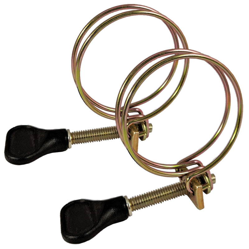 Aquacadabra 2x Double Wire Hose Clamps Black - 30-45mm - for 1.5" / 40mm Ribbed Hosing - PawsPlanet Australia