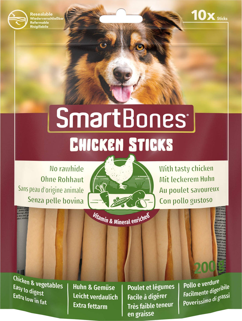 SmartBones Chicken Sticks Rawhide-Free Chewy Treats for Dogs, Made With Tasty Chicken and Vegetables - PawsPlanet Australia