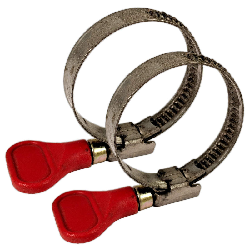 Aquacadabra 2x Jubilee Band Hose Clamps Red - 25-40mm – fits 1.5” Hosing - PawsPlanet Australia
