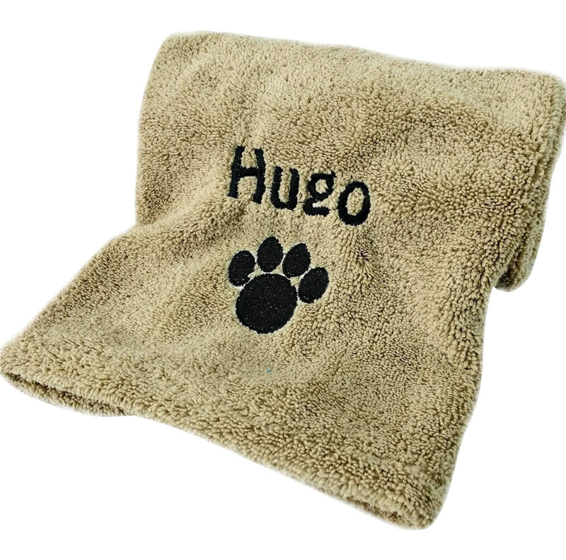 Personalised Dog Towel Personalised Gifts for Dogs Absorbent Pet Towel for Dogs Personalised Puppy Gifts 110 x 60 cm - PawsPlanet Australia
