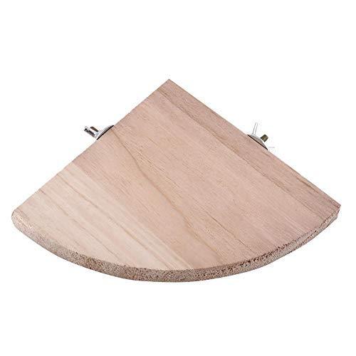 HEEPDD Bird Platform, Wooden Bird Cage Corner Perch Stand Fan Shape Springboard for Small Animals Parrot Hamster Parakeet Conure Cockatiel Budgie Gerbil Rat Mouse - PawsPlanet Australia