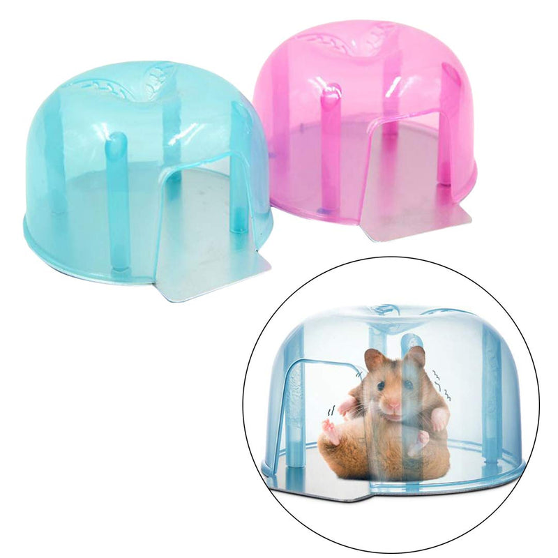 Balacoo Chinchilla Cooling House-2 Pack Hamster House Summer Cooling Mini Hamster Igloo Pet Cool Plastic Small House for Kitten Hamster Chinchilla and Other Small Pets - PawsPlanet Australia