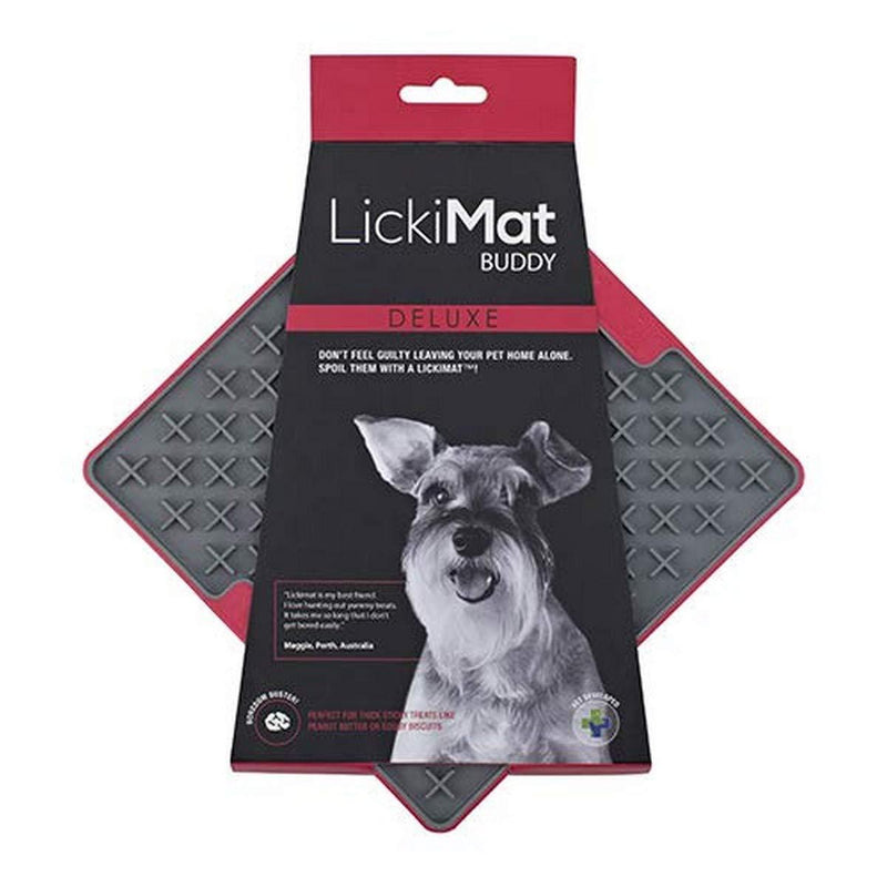 INDUSTRIPET Lickimat Buddy Tuff Red 1 - PawsPlanet Australia