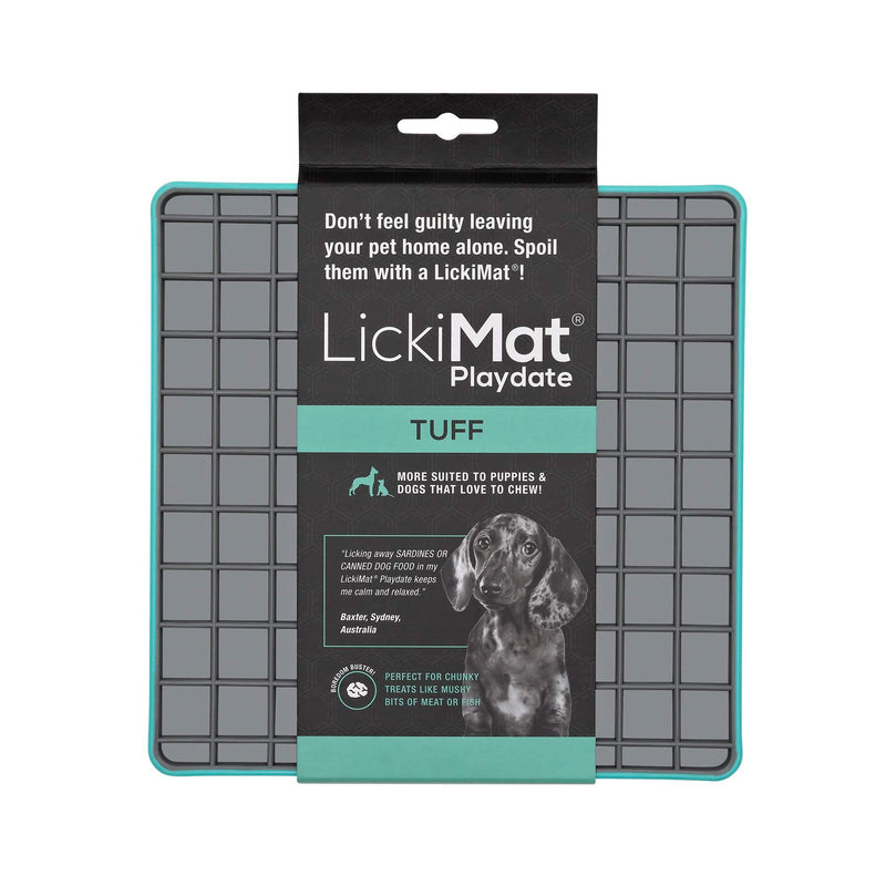 INDUSTRIPET Lickimat Playdate Tuff Turquoise 1 - PawsPlanet Australia