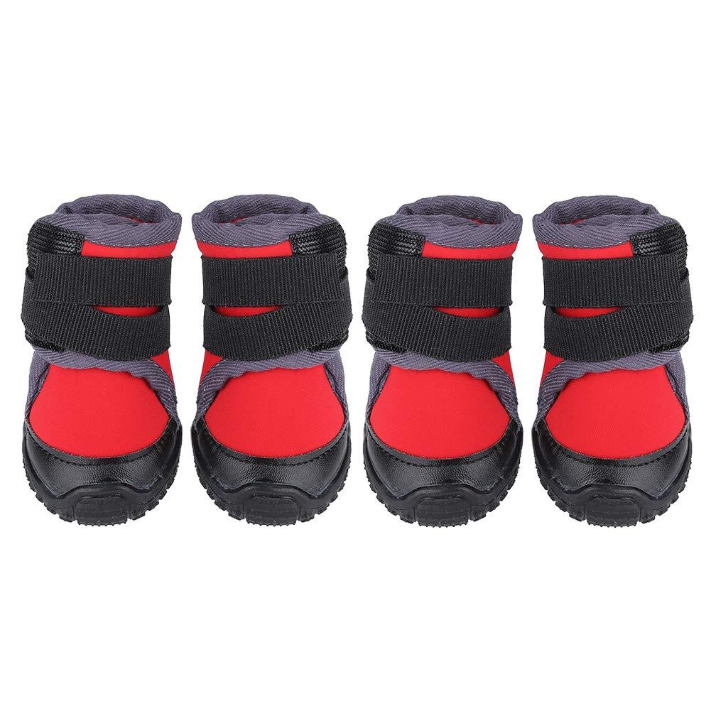 Dogs Boots Pet Non-Slip Outdoor Sports Shoes Dog Waterproof Climbing Boots Fashionable Pet Puppy Shoes for Running Hunt Walk(Red 70#) Red 70# - PawsPlanet Australia