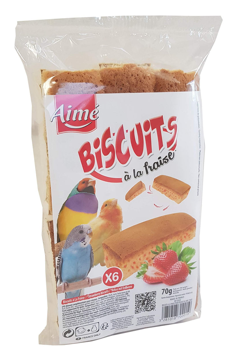 Aimé Strawberry Cookies for Bird, 0.0707 kg - PawsPlanet Australia