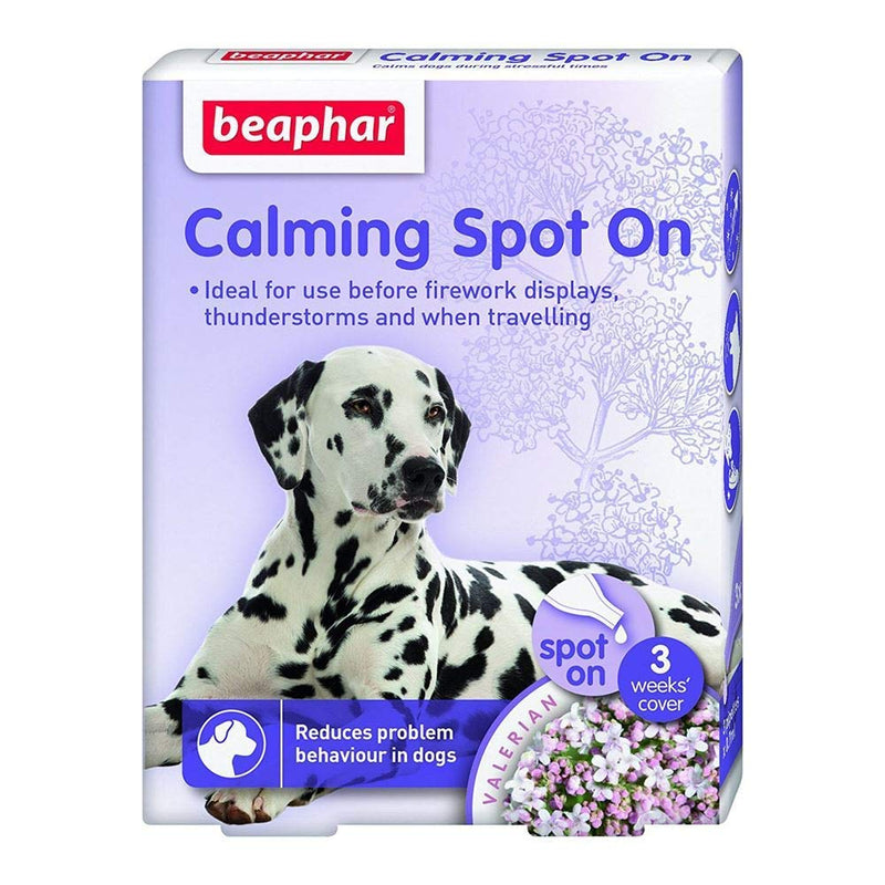 2 x Calming Spot-On for Dogs 3wk Pack of 1 2 Clear - PawsPlanet Australia
