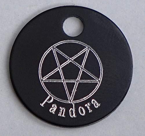Paradise Pets PENTAGRAM TAG PERSONALISED WITH NAME ON FRONT AND YOUR DETAILS ON REVERSE - AVAILABLE IN 3 SIZES & 8 COLOURS - PawsPlanet Australia