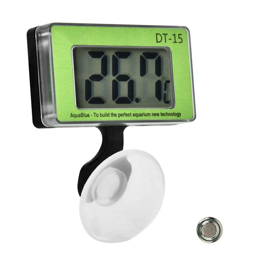 Pssopp Aquarium Thermometer Submersible Fish Tank Temperature Thermometer LCD Digital Waterproof Thermometer with Suction Cup for Tropical and Marine Aquarium - PawsPlanet Australia